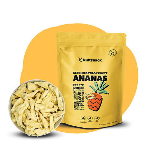 Gefriergetrocknete-Ananas