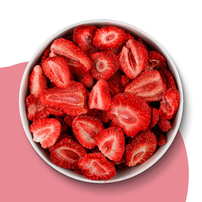 Fragole liofilizzate a fette 350g (250g + 100g)