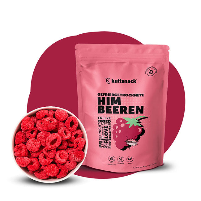 Himbeeren-Gefriergetrocknete-Fruechte