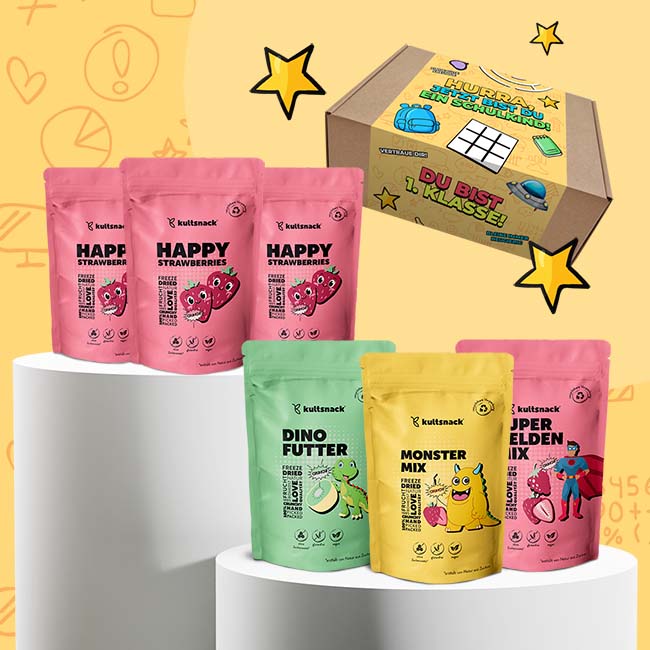 Schulkind-Fruechte-Box