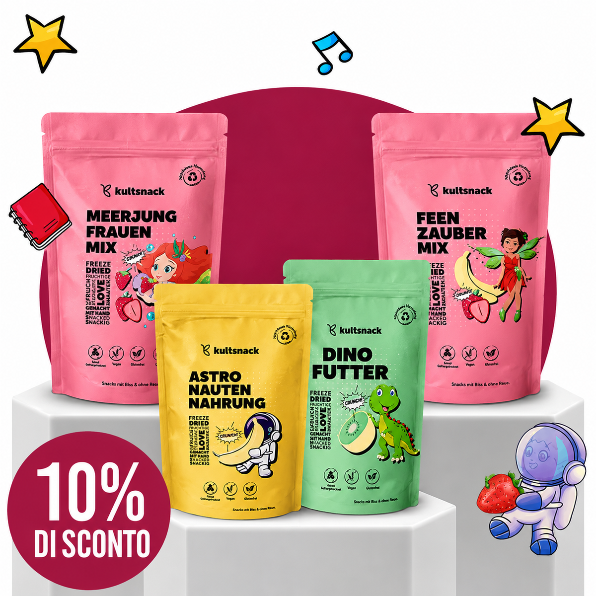 Weltentdecker Knabber Set